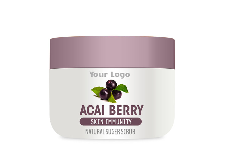 Acai Berry Body Scrub Private Label, Acai Berry Body Scrub Contract Manufacturing, Acai Berry Contract Manufacturer, Body Scrub OEM